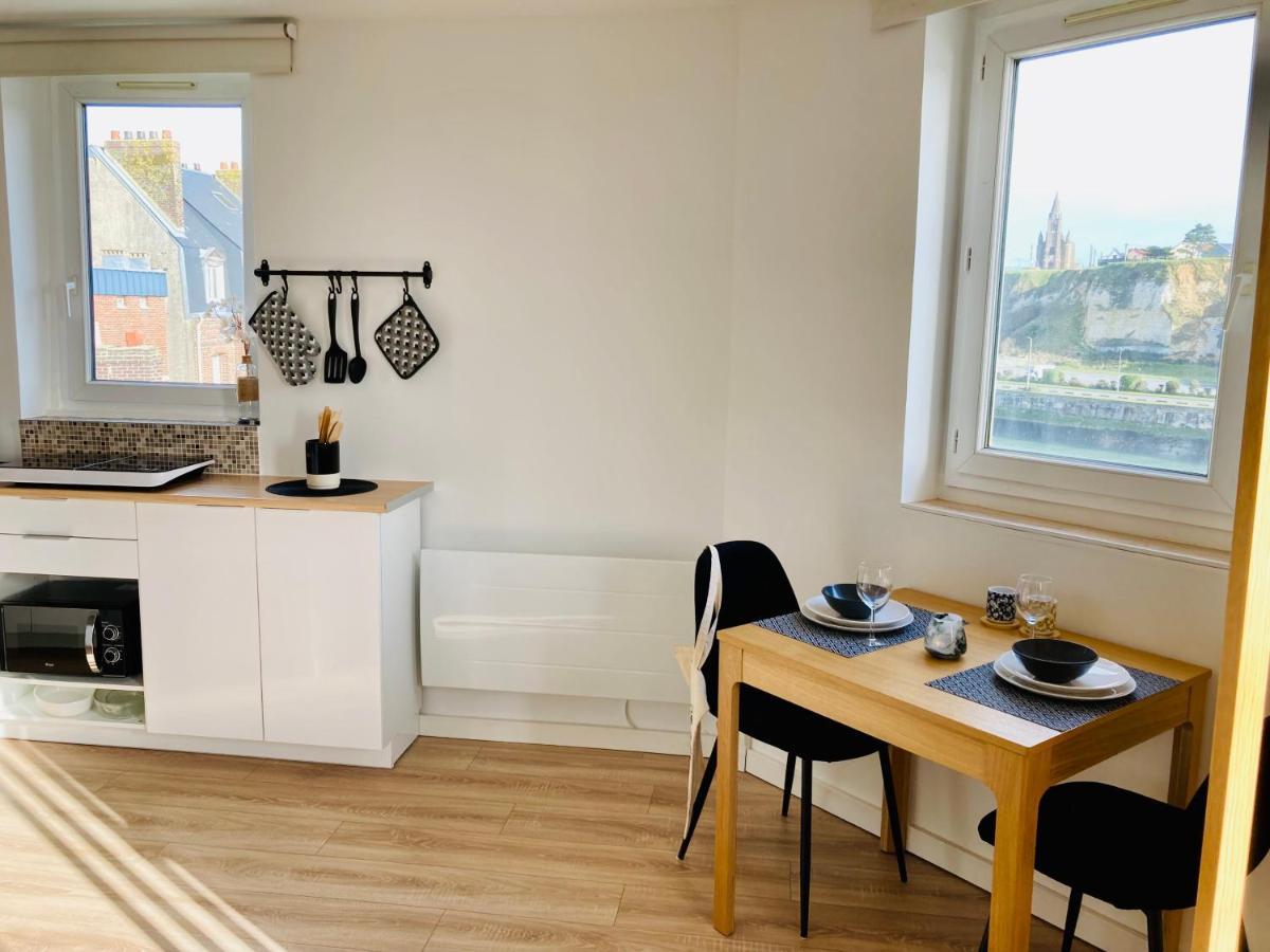 La Belle Vue Appartement 2 Personnes Vue Port Dieppe Bagian luar foto